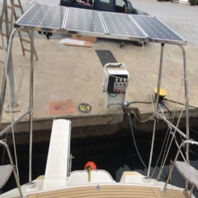 Boat Solar panel support base inox