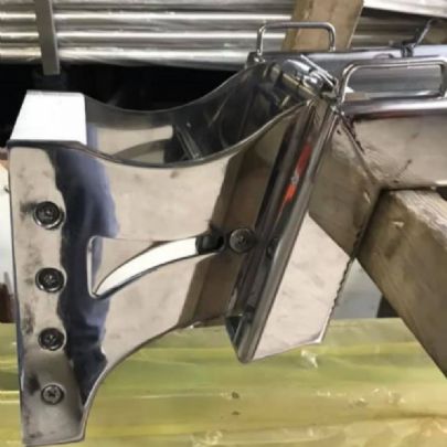 Rolling Bracket for Auxiliary Outboard Engines inox