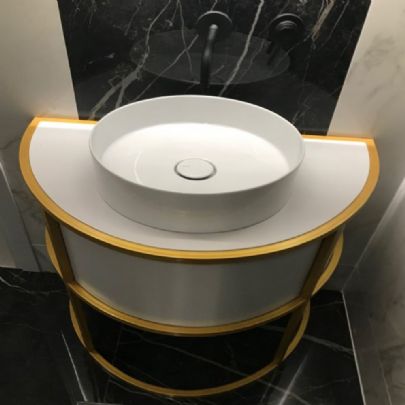 Washbasin with Metal Stand