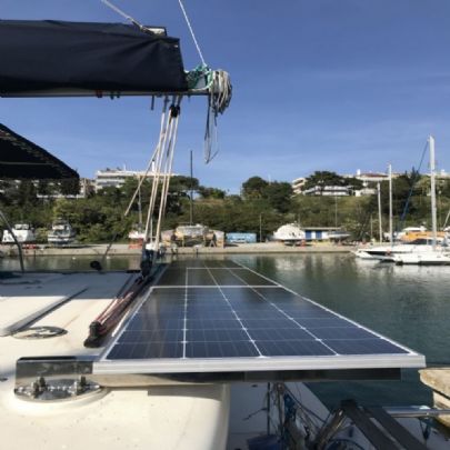 Boat Solar panel support base inox