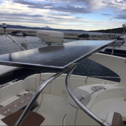 Boat Solar panel support base inox